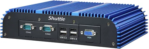 Shuttle Box-PC Industrial System BPCWL02-i3XA Intel® Core™ i3 i3-8145UE 4 GB DDR4-SDRAM 120 GB SSD Mini PC Czarny, Niebieski