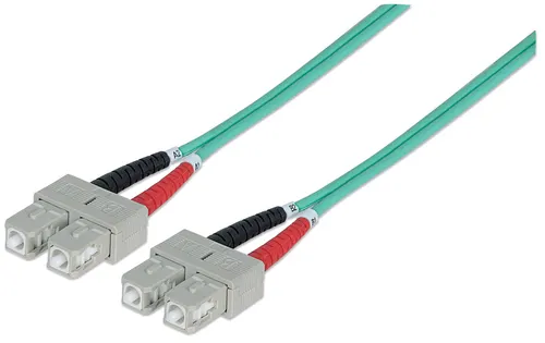 Intellinet 751025 kabel InfiniBand / światłowodowy 1 m SC Kolor Aqua