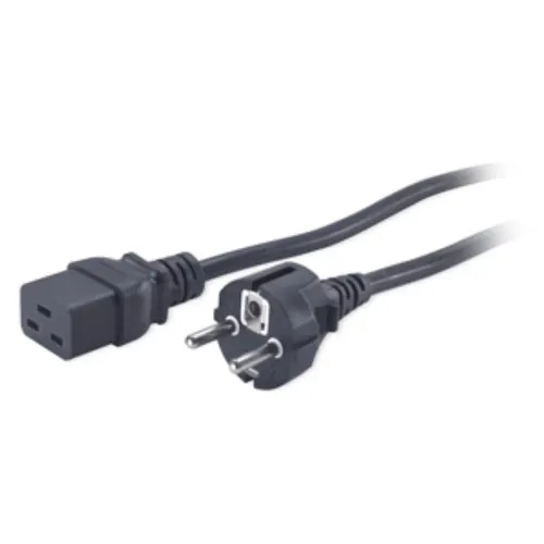 APC AP9875 kabel zasilające Czarny 2,4 m C19 panel CEE7/7