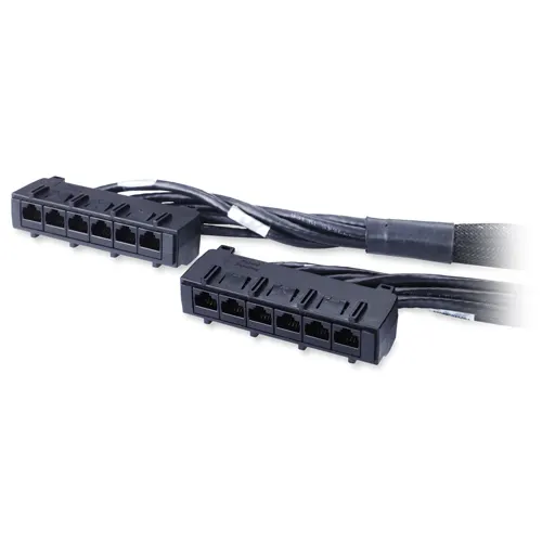 APC 45ft Cat6 UTP, 6x RJ-45 - 6x RJ-45 kabel sieciowy Czarny 13,72 m U/UTP (UTP)
