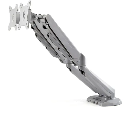 StarTech.com ARMSLIMDUOS uchwyt / stojak do monitorów 81,3 cm (32") Biurko Srebrny