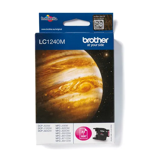 Brother LC1240M nabój z tuszem 1 szt. Oryginalny Purpurowy