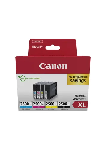 Canon 9254B010 nabój z tuszem 4 szt. Oryginalny Wysoka (XL) wydajność Czarny, Cyjan, Purpurowy, Żółty