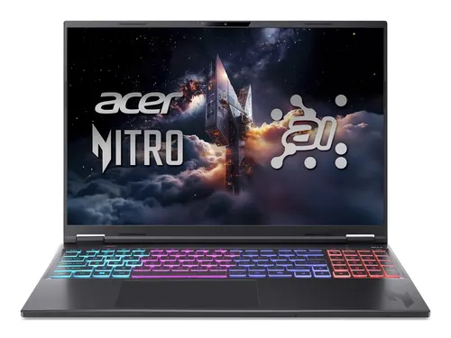 Acer Nitro 16S AI AN16S-61-R8D8 AMD Ryzen AI 9 365 Laptop 40,6 cm (16") WQXGA 32 GB DDR5-SDRAM 1 TB SSD NVIDIA GeForce RTX 5060 Wi-Fi 6E (802.11ax) eShell Czarny