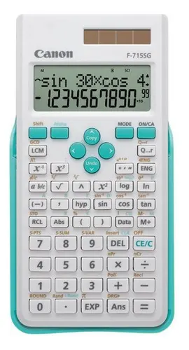 Canon F-715SG kalkulator Desktop Kalkulator naukowy Niebieski, Biały, biało-niebieski