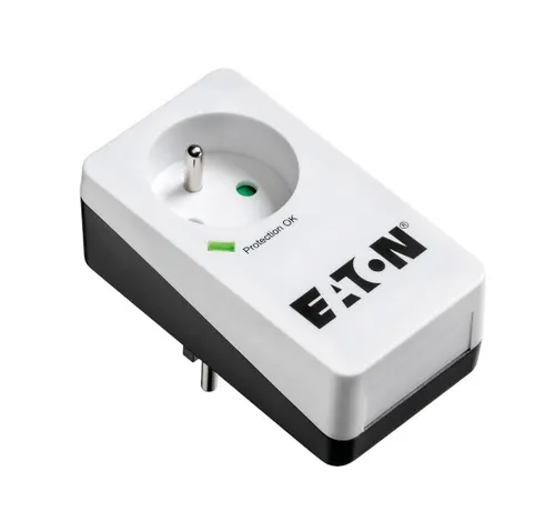 Eaton PB1F ochrona przeciwprzepięciowa Czarny, Biały 1 x gniazdo sieciowe 220 - 250 V
