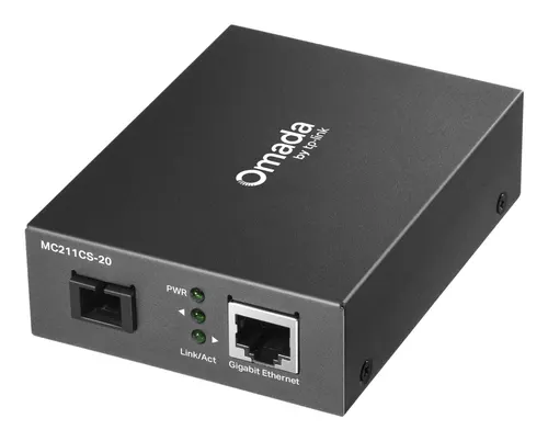 TP-Link Omada MC211CS-20 konwerter sieciowy 1000 Mbit/s 1310 nm Pojedynczy Czarny