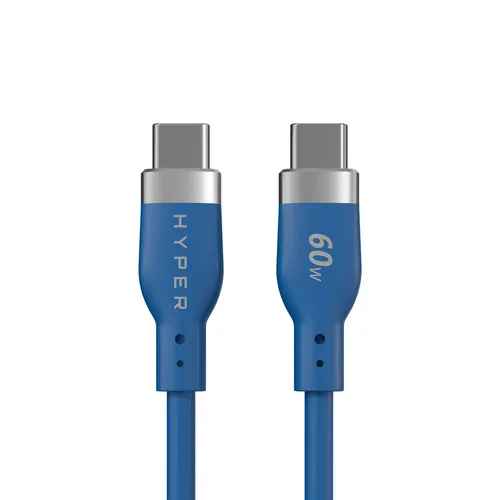 Targus HyperJuice Flex kabel USB USB 2.0 1,5 m USB C 0,48 Gbit/s 60 W Niebieski