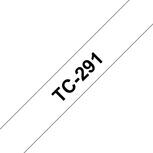 Brother TC-291 taśmy do etykietowania Czarny na białym