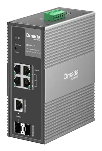 TP-Link IES206GPP przełącznik sieciowy Zarządzany Gigabit Ethernet (10/100/1000) Obsługa PoE Czarny
