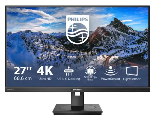 Philips 279P1/00 monitor komputerowy 68,6 cm (27") 3840 x 2160 px 4K Ultra HD LED Czarny