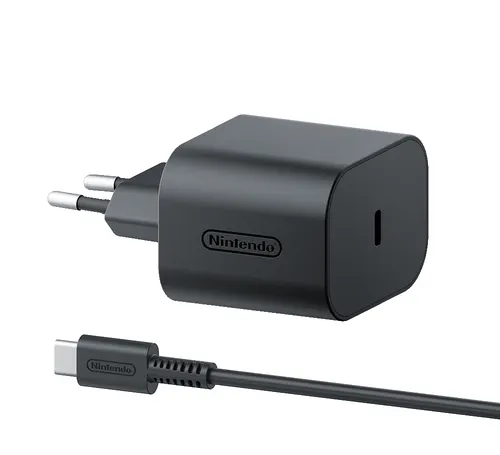 Nintendo 10015096 ładowarka do urządzeń przenośnych Przenośna konsola do gier Czarny Prąd przemienny Wewnętrzna