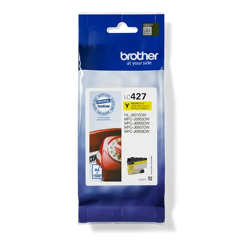 Brother LC-427Y nabój z tuszem 1 szt. Oryginalny Żółty