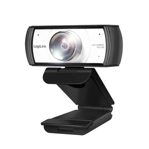 LogiLink UA0377 kamera internetowa 2 MP 1920 x 1080 px USB 2.0 Czarny, Srebrny