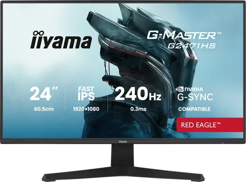 iiyama G-MASTER G2471HS-B1 monitor komputerowy 60,5 cm (23.8") 1920 x 1080 px Full HD Czarny