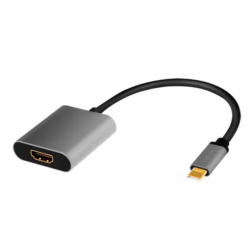 LogiLink CUA0103 przejściówka do kabli USB 3.2 Gen1 Type-C HDMI-A Czarny, Szary