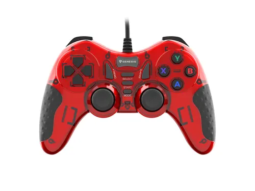 GENESIS Mangan 200 Czerwony USB 2.0 Gamepad Analogowa/Cyfrowa PC