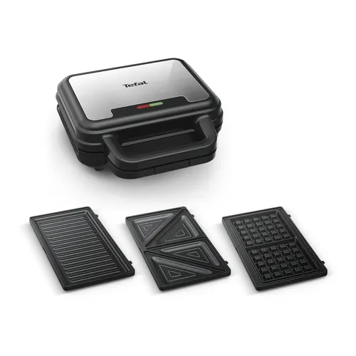 Tefal SW383D10 toster 700 W Czarny, Stal nierdzewna