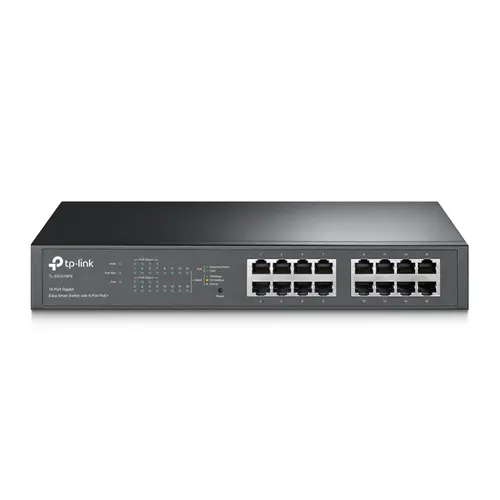 TP-Link TL-SG1016PE przełącznik sieciowy Zarządzany L2 Gigabit Ethernet (10/100/1000) Obsługa PoE Czarny