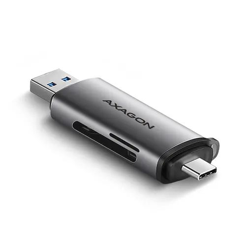 Axagon CRE-SAC czytnik kart USB 3.0 Type-A/Type-C Szary