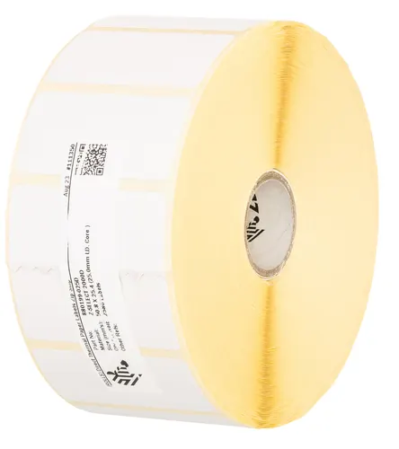 Zebra Z-Select 2000D Biały Samoprzylepne etykiety do drukowania, 57 x 19 mm, rdzeń 25 mm, perforacja