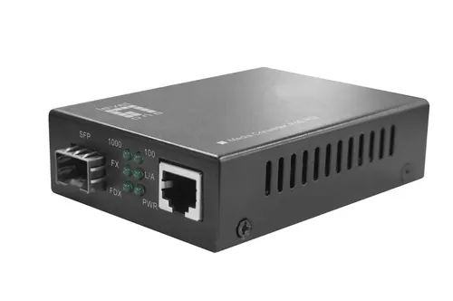 LevelOne GVT-2012 konwerter sieciowy 1000 Mbit/s Szary
