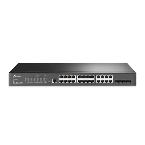 TP-Link JetStream TL-SG3428 przełącznik sieciowy Zarządzany L2/L3 Gigabit Ethernet (10/100/1000) 1U Czarny