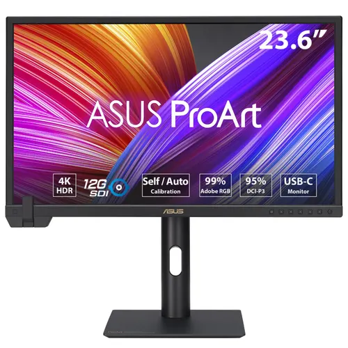 ASUS ProArt PA24US monitor komputerowy 59,9 cm (23.6") 3840 x 2160 px 4K Ultra HD LCD Czarny