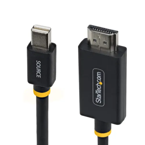 StarTech.com 2M-MDP-HDMI2-4K60 adapter kablowy Mini DisplayPort HDMI Typu A (Standard) Czarny