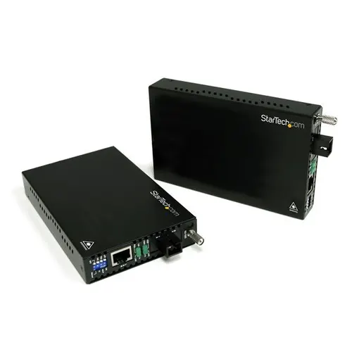 StarTech.com ET90110WDM2 konwerter sieciowy 200 Mbit/s 1310 nm Pojedynczy Czarny
