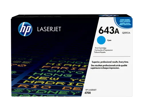 HP 643A oryginalny wkład z błękitnym tonerem LaserJet