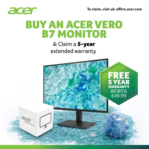Acer Vero B7 VERO B277GBMIPRZX IPS 120HZ HDMI/DP monitor komputerowy 68,6 cm (27") 1920 x 1080 px Full HD Czarny