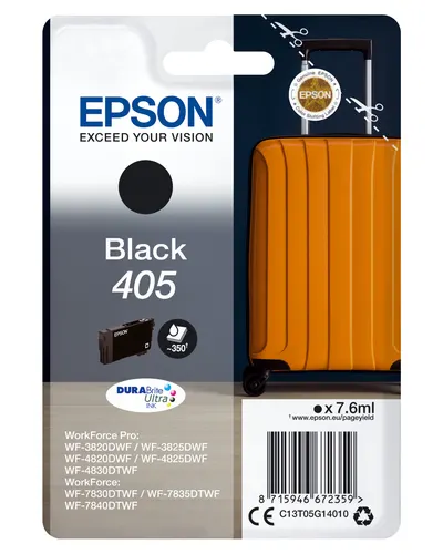 Epson 405 DURABrite Ultra Ink nabój z tuszem 1 szt. Oryginalny Standardowa wydajność Czarny