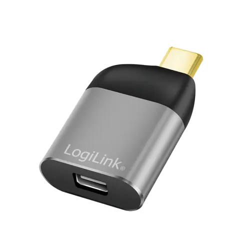 LogiLink CUA0205 przejściówka do kabli USB Type-C Mini DisplayPort Czarny, Szary