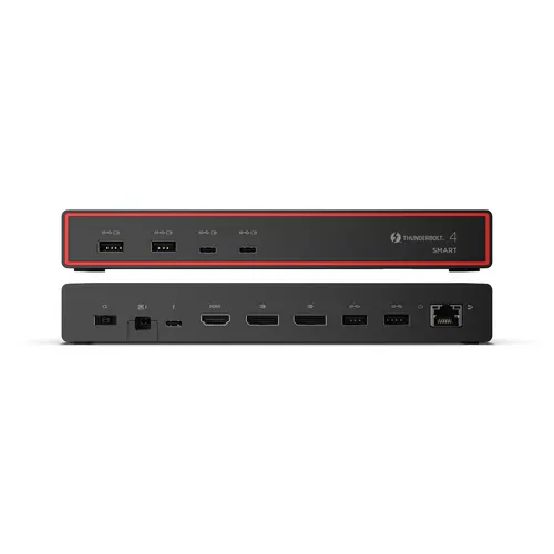 Inteligentna stacja dokująca Lenovo ThinkPad USB4 5500 (z zasilaczem 135 W), Ilość DisplayPorts: 2, Ilość portów HDMI: 1, 100 W