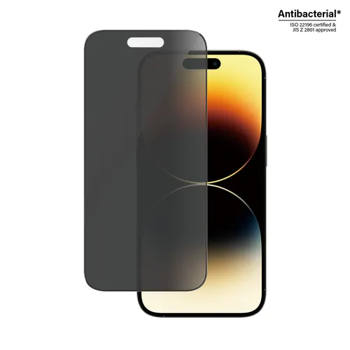 PanzerGlass ® Privacy Screen Protector iPhone 14 Pro, Ultra-Wide Fit w. EasyAligner Przezroczysta ochrona ekranu Apple 1 szt.