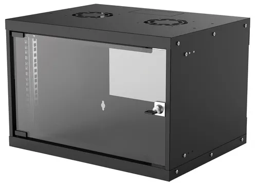 Intellinet 714143 stojak 6U Szafa wisząca Czarny