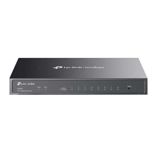 TP-Link Omada SG2008 przełącznik sieciowy Zarządzany L2/L2+ Gigabit Ethernet (10/100/1000) Czarny
