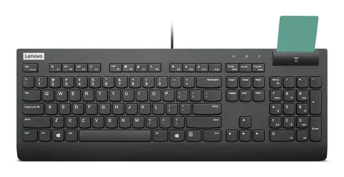 Lenovo Smartcard Wired Keyboard II klawiatura Dom/Biuro USB US English Czarny (4Y41R64685)