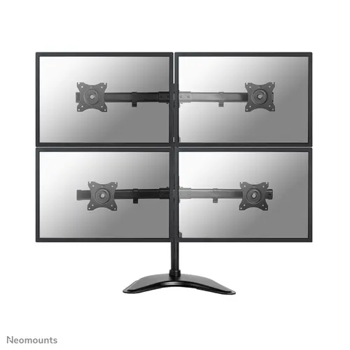 Neomounts NM-D335D4BLACK uchwyt / stojak do monitorów 68,6 cm (27") Biurko Czarny