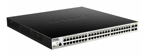 D-Link DGS-1210-52MP/ME/E przełącznik sieciowy Zarządzany L2+ Gigabit Ethernet (10/100/1000) 1U Czarny, Szary