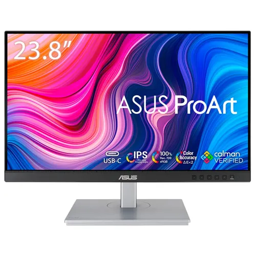 ASUS ProArt PA247CV monitor komputerowy 60,5 cm (23.8") 1920 x 1080 px Full HD LCD Czarny, Srebrny