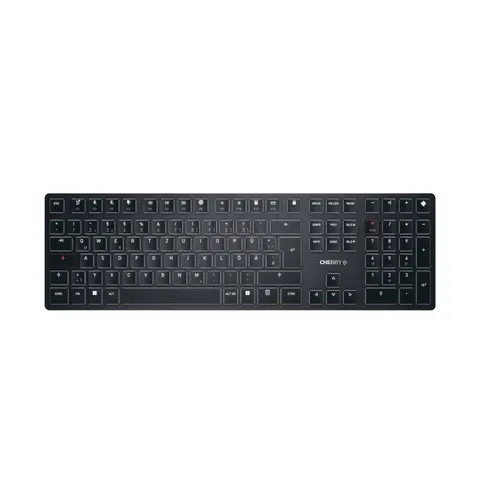 CHERRY KW X ULP klawiatura Uniwersalne USB + RF Wireless + Bluetooth QWERTZ Niemiecki Czarny