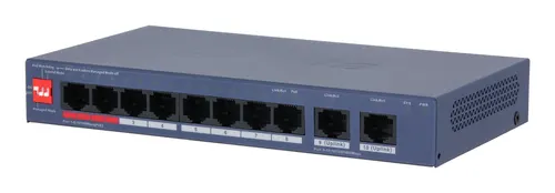 Dahua Technology CS4010-8ET2GT-110 przełącznik sieciowy Zarządzany L2 Gigabit Ethernet (10/100/1000) Obsługa PoE Niebieski
