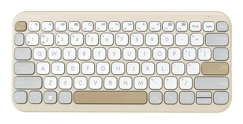 ASUS KW100 klawiatura Dom Bluetooth Beżowy, Owies