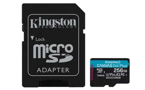 Kingston Technology Canvas Go! Plus 256 GB MicroSD UHS-I Klasa 10