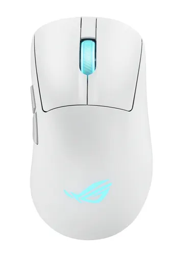 ASUS ROG Keris II Origin WHT myszka Gaming Dla praworęcznych RF Wireless + Bluetooth + USB Type-A Optyczny 42000 DPI