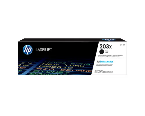 HP 203X oryginalny wkład z czarnym tonerem LaserJet o dużej pojemności