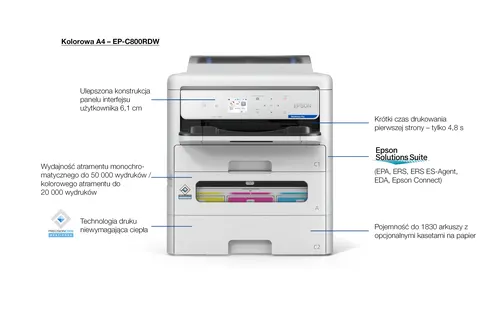 Epson WorkForce Pro EP-C800RDW Printer