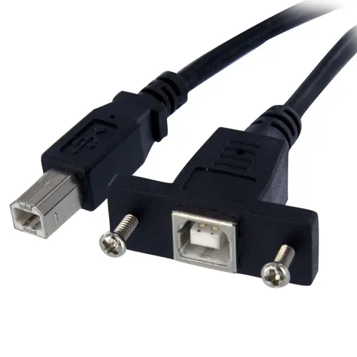 StarTech.com USBPNLBFBM1 kabel USB USB 2.0 0,3 m USB B 0,48 Gbit/s Czarny